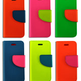 ITEM NUMBER 020271 NEON BOOKFOLD CELL CASE 6 PIECES PER DISPLAY