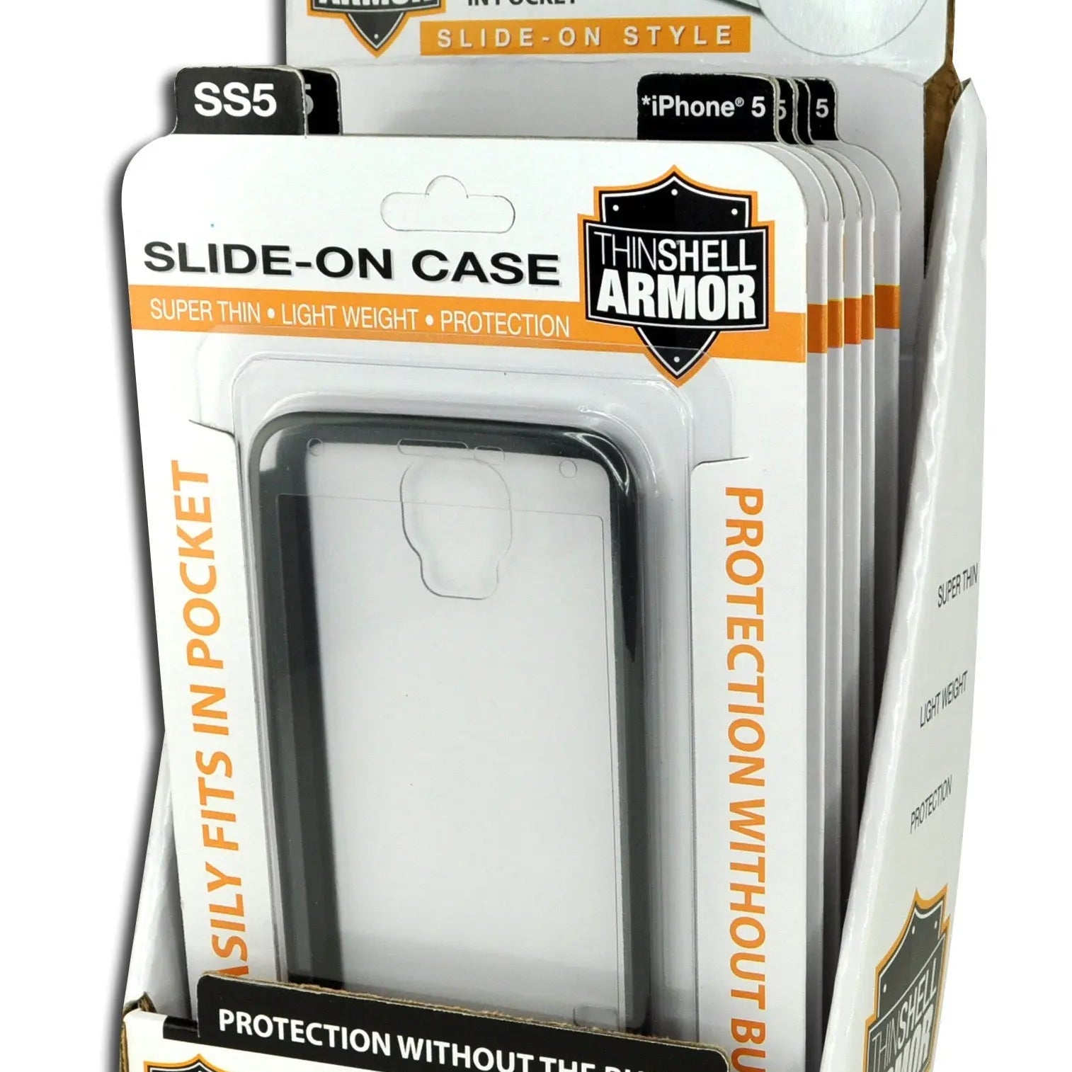 ITEM NUMBER 087309 SLIDE THIN CELL CASE KIT 6 PIECES PER DISPLAY WHOLESALE