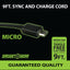 ITEM NUMBER 020616 GG BAG 9FT FLAT MICROCABLE 4 PIECES PER PACK