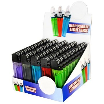 ITEM NUMBER 020736 DISPOSABLE LIGHTER – 50 PIECES PER DISPLAY