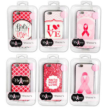 ITEM NUMBER 020836C PINK PRINT CELL CASE IP6 - BULK PACKED SOLD AS IS 54 PIECES PER CASE