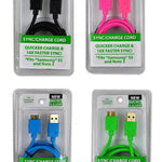 ITEM NUMBER 021001 3.0 MICRO CABLE 6 PIECES PER DISPLAY WHOLESALE