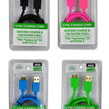 ITEM NUMBER 021001 3.0 MICRO CABLE 6 PIECES PER DISPLAY WHOLESALE