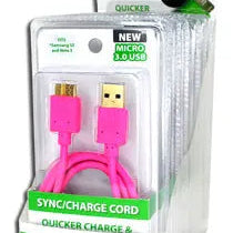 ITEM NUMBER 021001 3.0 MICRO CABLE 6 PIECES PER DISPLAY WHOLESALE