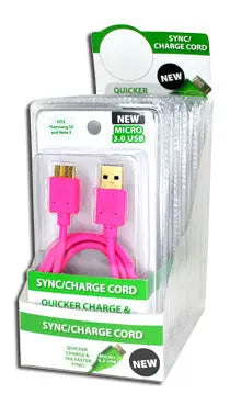 ITEM NUMBER 021001 3.0 MICRO CABLE 6 PIECES PER DISPLAY WHOLESALE