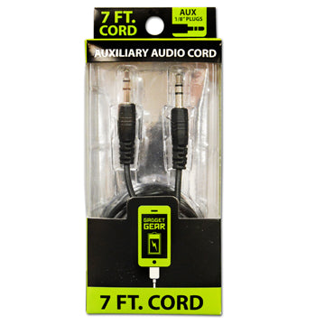 ITEM NUMBER 021070 GG 7FT AUX CABLE 3 PIECES PER PACK