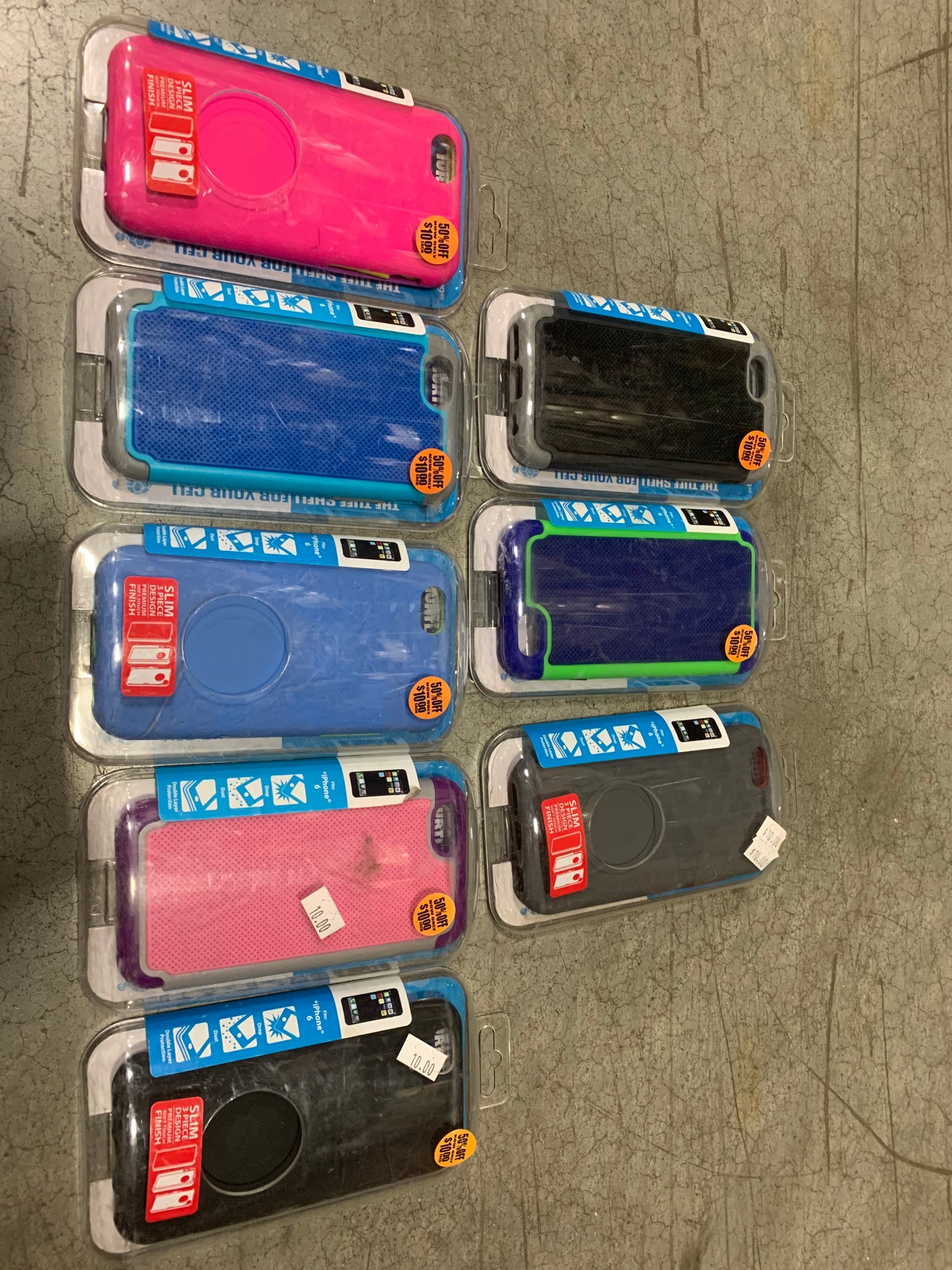 ITEM NUMBER 021075L MIXED CELL CASE IP6 - STORE SURPLUS NO DISPLAY 13 PIECES PER PACK