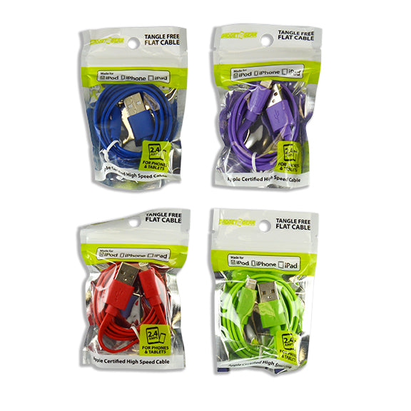 ITEM NUMBER 021562 GG BAG MFI FLAT COLORCABLE 4 PIECES PER PACK