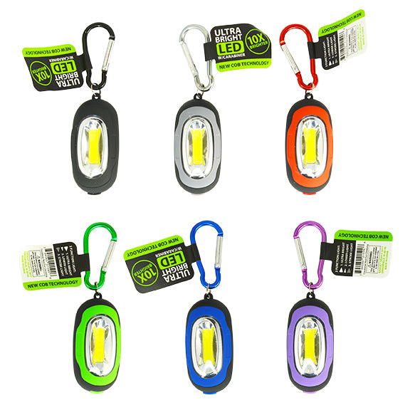ITEM NUMBER 021599C ULTRA BRIGHT LED W/ CARABINER - BULK PACKED SOLD AS IS 144 PIECES PER CASE