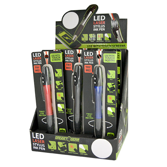 ITEM NUMBER 021607 LED/LASER/INK/TOUCH PEN 12 PIECES PER DISPLAY
