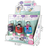 ITEM NUMBER 021667 HAND SANITIZER KEYCHAIN 12 PIECES PER DISPLAY