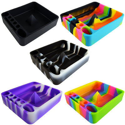ITEM NUMBER 021757 SILICONE PYRAMID ASHTRAY 8 PIECES PER DISPLAY