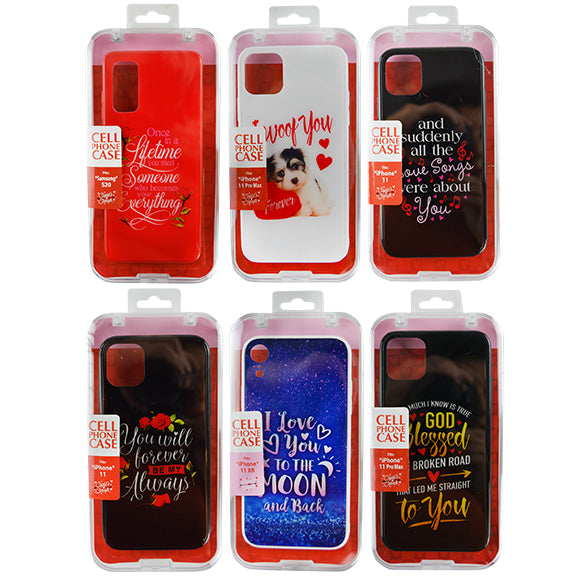 ITEM NUMBER 021800L VDAY CELL PHONE CASE - STORE SURPLUS NO DISPLAY 6 PIECES PER PACK