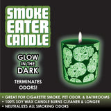 ITEM NUMBER 021873 GLOW in the DARK CANDLE 6 PIECES PER DISPLAY WHOLESALE