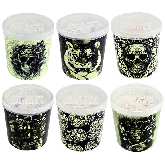 ITEM NUMBER 021873 GLOW in the DARK CANDLE 6 PIECES PER DISPLAY WHOLESALE