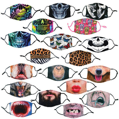 ITEM NUMBER 021889 PRINTED FACE COVERING 24 PIECES PER DISPLAY
