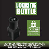 ITEM NUMBER 021950 LOCKING BOTTLE 6 PIECES PER DISPLAY WHOLESALE