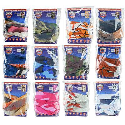 ITEM NUMBER 021954L KIDS TUBE FACE COVER - STORE SURPLUS NO DISPLAY 12 PIECES PER PACK