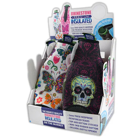 ITEM NUMBER 022033 RHINESTONE BOTTLE SUIT 6 PIECES PER DISPLAY WHOLESALE