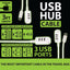 ITEM NUMBER 022084 USB HUB CORD 6 PIECES PER DISPLAY