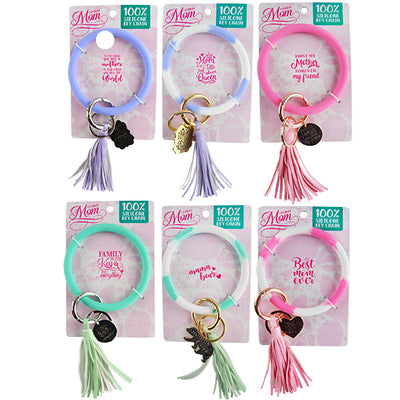 ITEM NUMBER 022109L MOTHERS DAY SILICONE RING KC - STORE SURPLUS NO DISPLAY 6 PIECES PER PACK