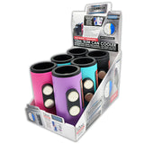 ITEM NUMBER 022141 MAGNETIC METAL SLIM CAN COOLER 6 PIECES PER DISPLAY