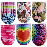 ITEM NUMBER 022265 WINE CUP MIX A PATTERNS 6 PIECES PER DISPLAY WHOLESALE