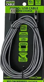 ITEM NUMBER 022417L 10FT INDESTRUCT CABLE MICRO - STORE SURPLUS NO DISPLAY  1 PIECES PER PACK STORE SURPLUS