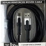 ITEM NUMBER 022420L 10FT ROUGHNECK CABLE MICRO - STORE SURPLUS NO DISPLAY 2 PIECES PER PACK STORE SURPLUS