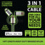 ITEM NUMBER 022424 10FT 3 IN 1 CABLE 6 PIECES PER DISPLAY