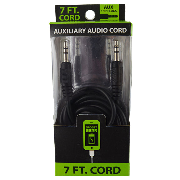 ITEM NUMBER 022446 GG 7FT AUX CABLE 3 PIECES PER PACK