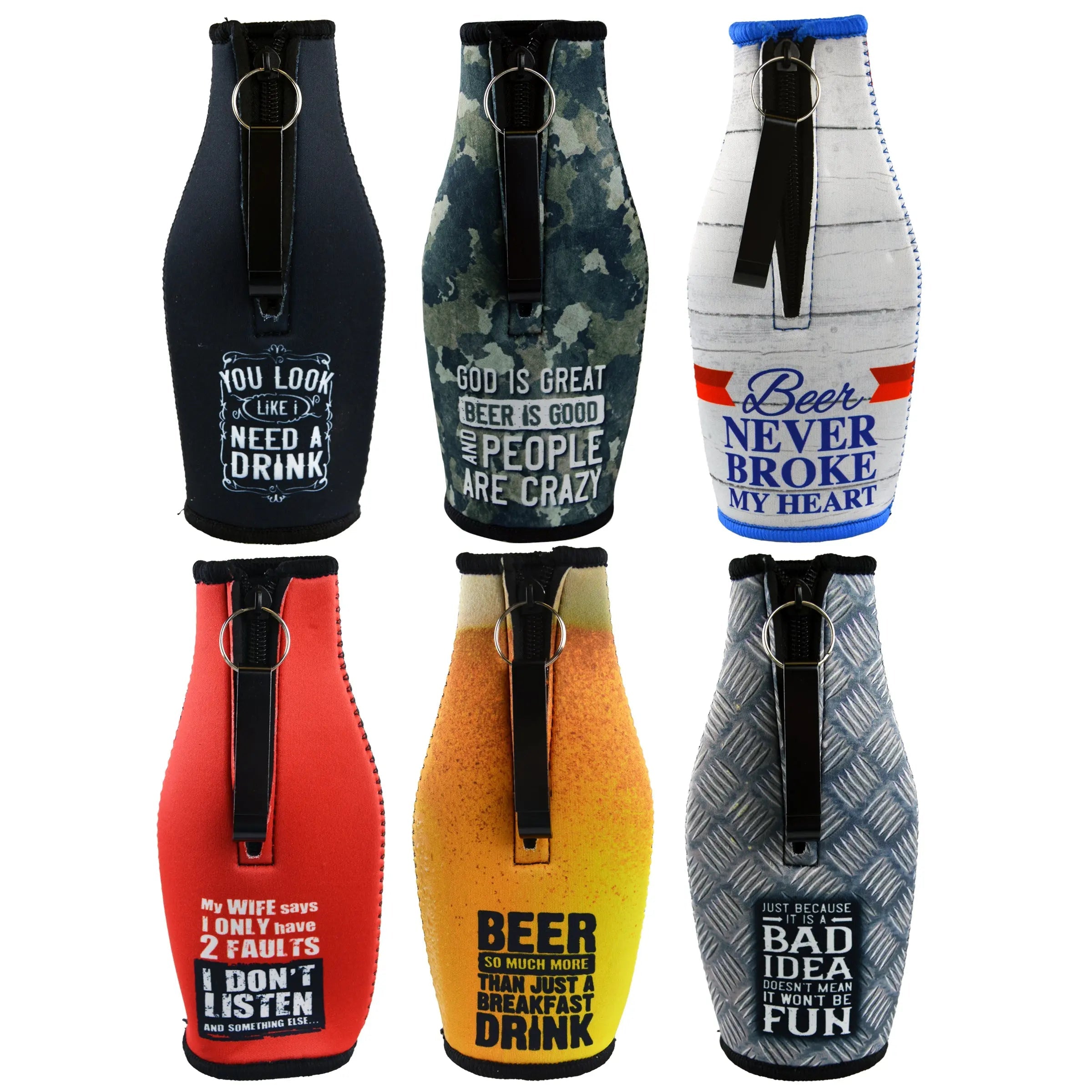 ITEM NUMBER 022464L 5MM BOTTLE SUIT MIX C - STORE SURPLUS NO DISPLAY 6 PIECES PER PACK STORE SURPLUS