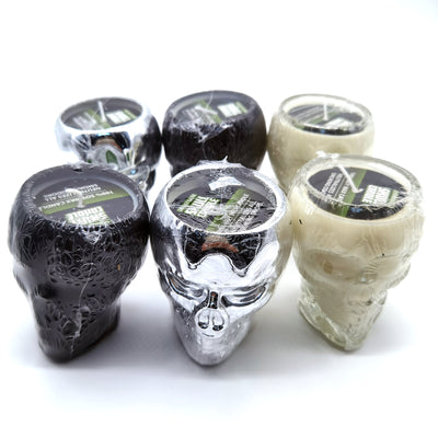 ITEM NUMBER 022543L SKULL SMOKERS CANDLE - STORE SURPLUS NO DISPLAY 6 PIECES PER PACK