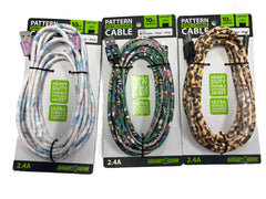 ITEM NUMBER 022646L 10FT PRINTED CABLE MFI - STORE SURPLUS NO DISPLAY 3 PIECES PER PACK STORE SURPLUS