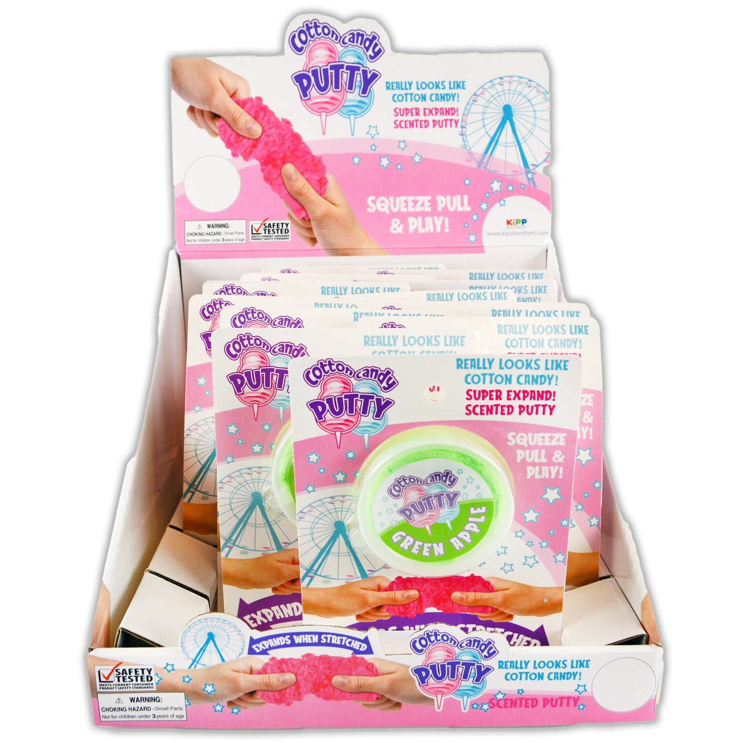 ITEM NUMBER 022648 COTTON CANDY PUTTY 12 PIECES PER DISPLAY