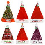 ITEM NUMBER 022652L SANTA HAT - STORE SURPLUS NO DISPLAY 6 PIECES PER PACK