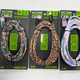 ITEM NUMBER 022653L 10FT PRINTED CABLE TYPE C  - STORE SURPLUS NO DISPLAY 6 PIECES PER PACK