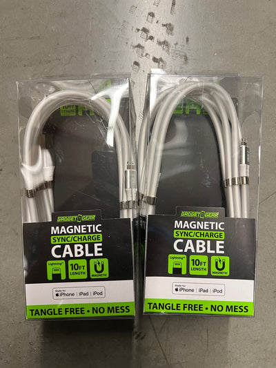ITEM NUMBER 022676L 10FT MAGNETIC CABLE MFI - STORE SURPLUS NO DISPLAY 3 PIECES PER PACK