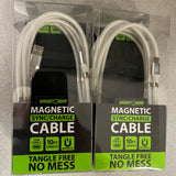 ITEM NUMBER 022677L 10FT MAGNETIC CABLE TYPE C  - STORE SURPLUS NO DISPLAY 3 PIECES PER PACK