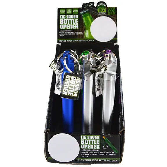 ITEM NUMBER 022685 TUBE CIG SAVER BOTTLE OPENER 12 PIECES PER DISPLAY WHOLESALE