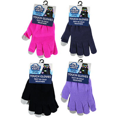 ITEM NUMBER 022695L TOUCH GLOVE - STORE SURPLUS NO DISPLAY 12 PIECES PER PACK