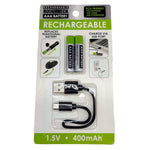 ITEM NUMBER 022702L RECHARGEABLE AAA BATTERY - STORE SURPLUS NO DISPLAY 12 PIECES PER PACK STORE SURPLUS