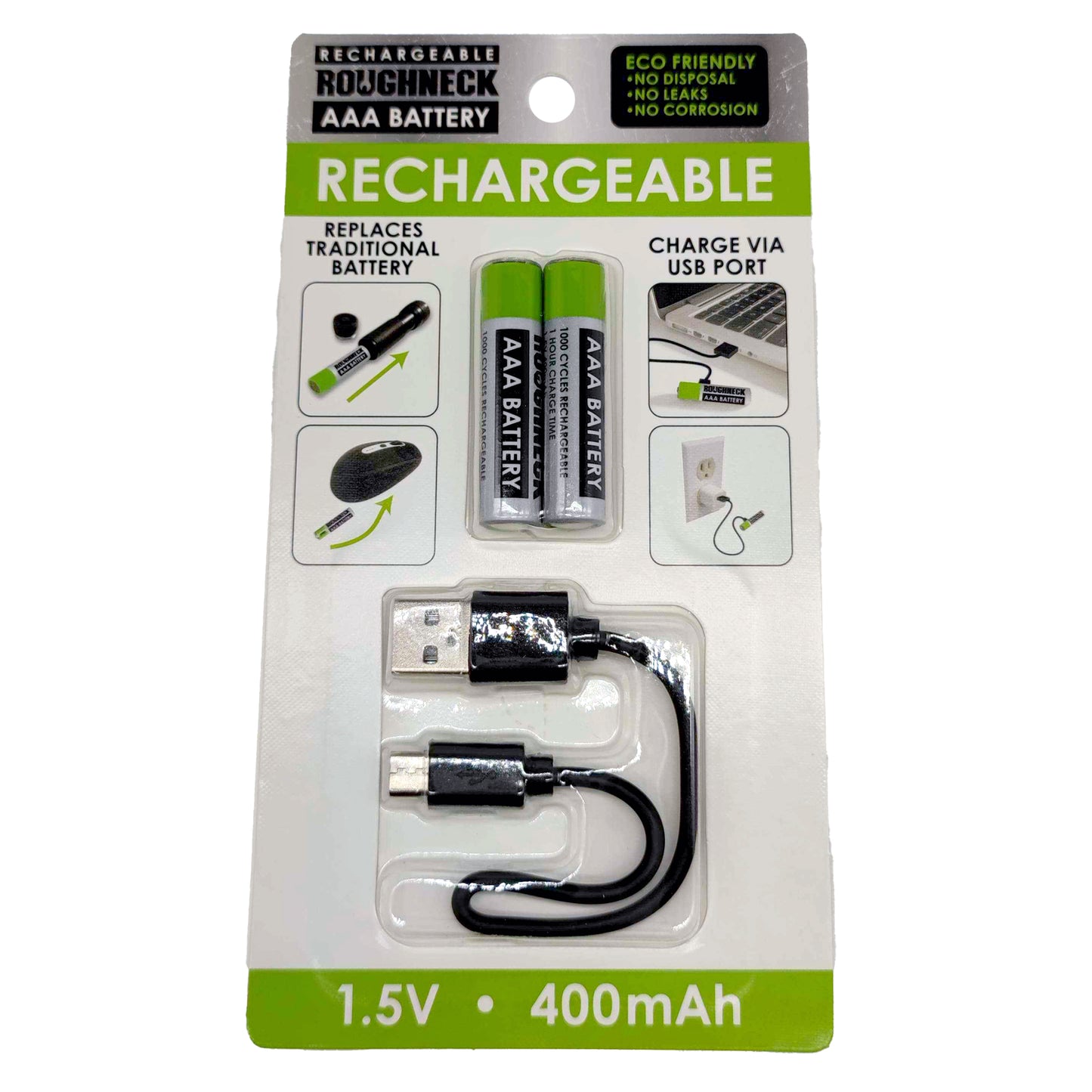 ITEM NUMBER 022702L RECHARGEABLE AAA BATTERY - STORE SURPLUS NO DISPLAY 12 PIECES PER PACK