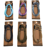 ITEM NUMBER 022744 7FT AUX CANVAS CABLE 6 PIECES PER DISPLAY WHOLESALE