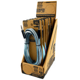 ITEM NUMBER 022744 7FT AUX CANVAS CABLE 6 PIECES PER DISPLAY WHOLESALE