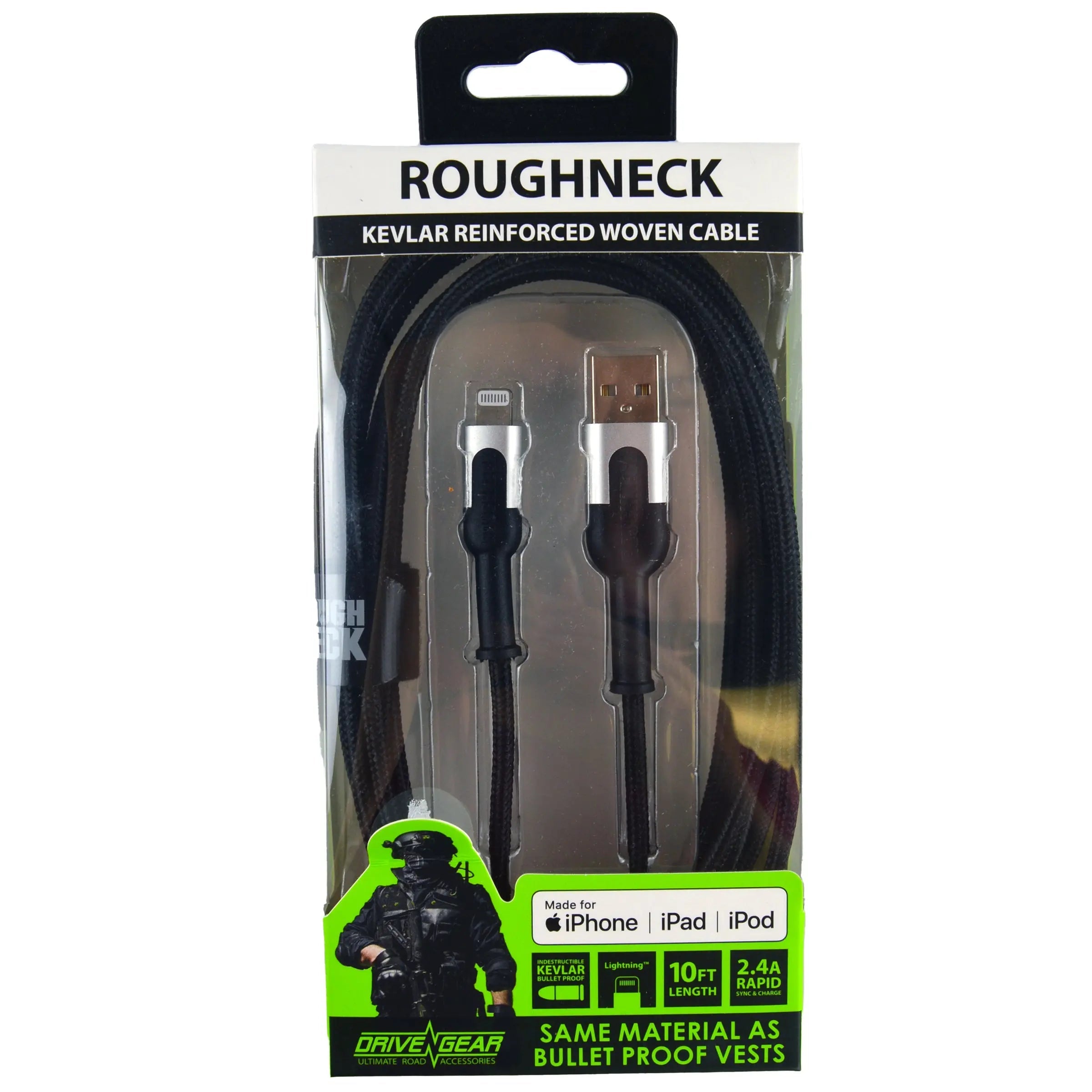 ITEM NUMBER 022774L ROUGHNECK KEVLAR MFI CABLE  - STORE SURPLUS NO DISPLAY  1 PIECES PER PACK STORE SURPLUS