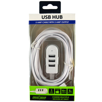 ITEM NUMBER 022780L 10FT USB HUB CABLE - STORE SURPLUS NO DISPLAY 4 PIECES PER PACK