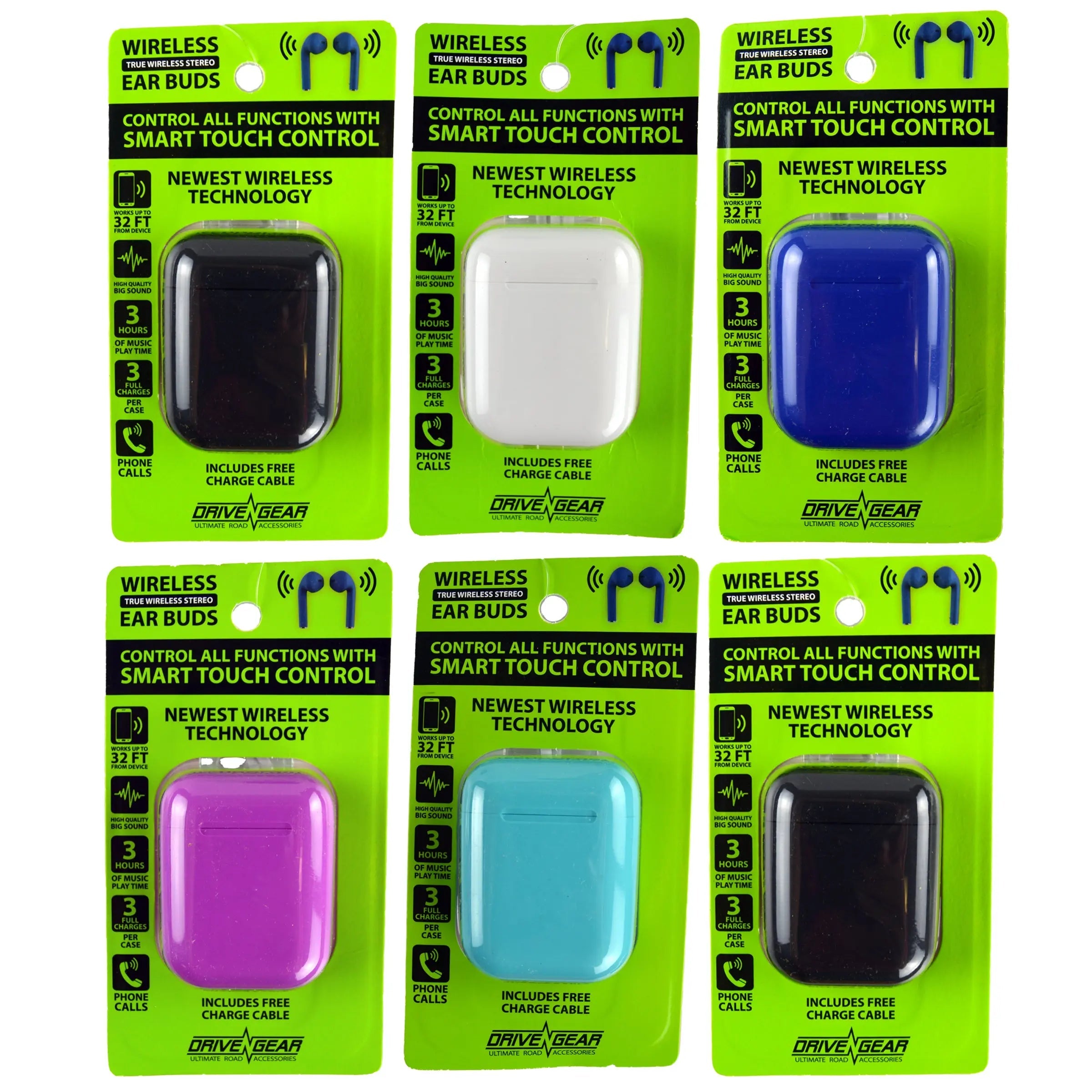 ITEM NUMBER 022799L TRULY WIRELESS EARBUDS - STORE SURPLUS NO DISPLAY 6 PIECES PER PACK STORE SURPLUS