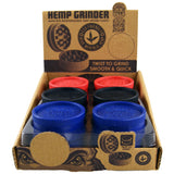 ITEM NUMBER 022806 HEMP GRINDER 12 PIECES PER DISPLAY