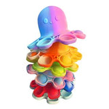 ITEM NUMBER 022807L OCTOPUS FIDGET POPPERS - STORE SURPLUS NO DISPLAY 24 PIECES PER PACK